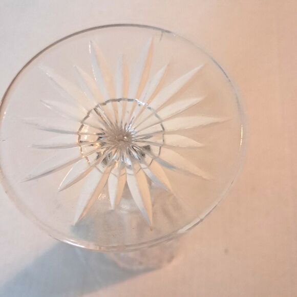 Clear Cut Glass Trumpet Footed Bud Vase 8.5" - Picture 10 of 13